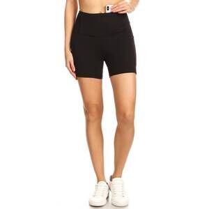 NEW LOVE IT active biker shorts with pockets in solid black